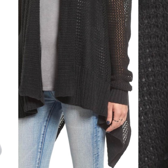 Roxy Hollow Love Hooded High-Low Sweater - Picture 4 of 8